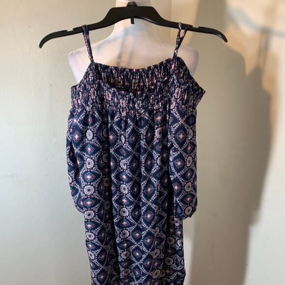 Blue Open shoulder dress size L - Picture 2 of 7
